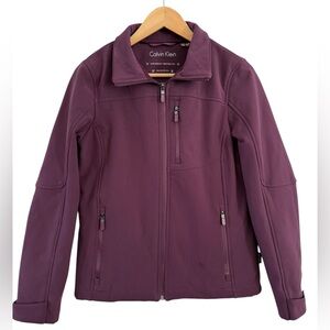 Calvin Klein Jacket Plum Purple Coat Water Resistant Women’s Size Small